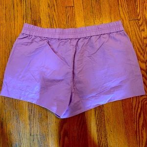 Lavender linen shorts